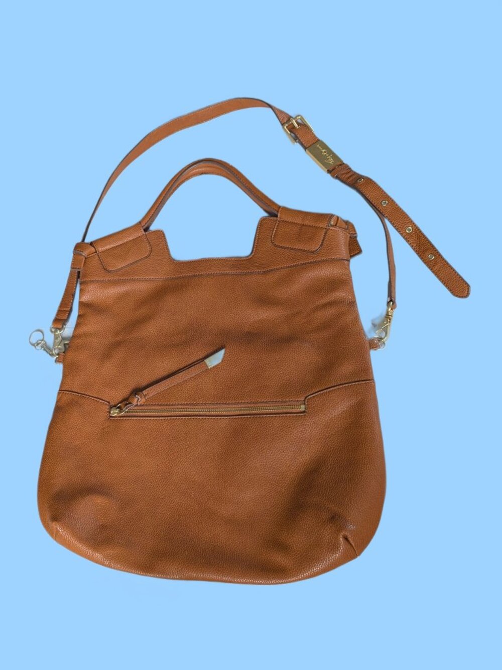 Caramel brown leather Foley + Corinna Mid City Tote